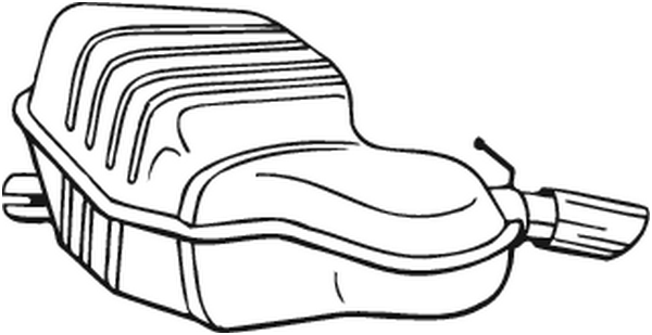 BOSAL Bagerste lyddæmper 235149 for VOLVO