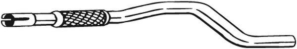 BOSAL Udstødningsrør 740003 for FIAT