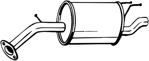 BOSAL Bagerste lyddæmper 128023 for CHEVROLET