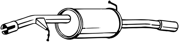 Bagerste lydpotte / udstødning, BOSAL, b.la. til Citroën