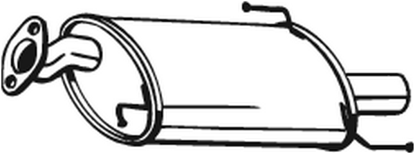 BOSAL Bagerste lyddæmper 185233 for VAUXHALL