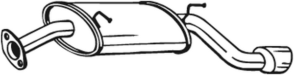 BOSAL Bagerste lyddæmper 128005 for CHEVROLET