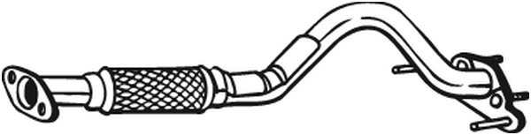 BOSAL Udstødningsrør 750073 for HYUNDAI