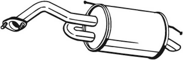 Bagerste lydpotte / udstødning, BOSAL, b.la. til Chevrolet~Daewoo