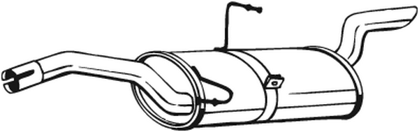 BOSAL Bagerste lyddæmper 148103 for PEUGEOT FIAT