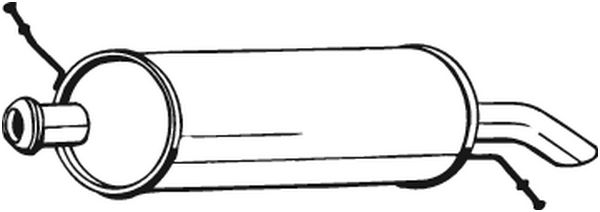 BOSAL Bagerste lyddæmper 135541 for CITROËN