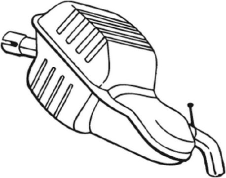 BOSAL Bagerste lyddæmper 235151 for VOLVO