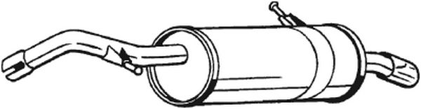 BOSAL Bagerste lyddæmper 135713 for CITROËN