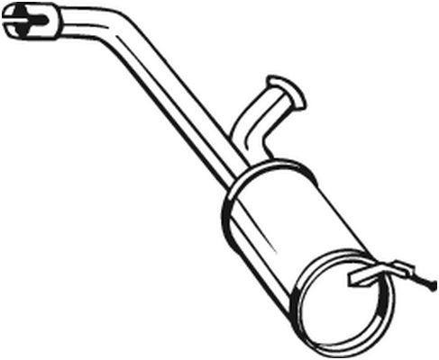 BOSAL Midterste lyddæmper 135095 for PEUGEOT FIAT