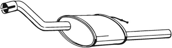 BOSAL Bagerste lyddæmper 154331 for FORD