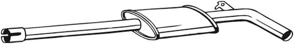 BOSAL Midterste lyddæmper 200-531 for RENAULT