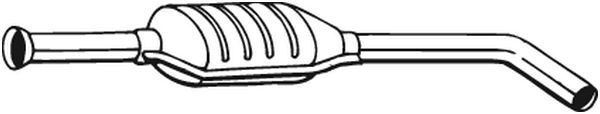BOSAL Midterste lyddæmper 200303 for RENAULT