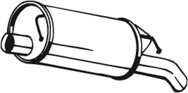 BOSAL Bagerste lyddæmper 105137 for AUDI