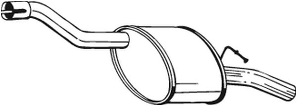 BOSAL Bagerste lyddæmper 154325 for FORD