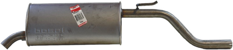 BOSAL Bagerste lyddæmper 185687 for VAUXHALL