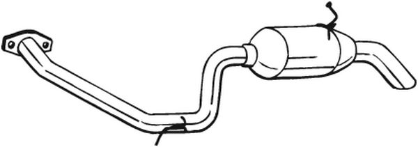 BOSAL Bagerste lyddæmper 228-163 for TOYOTA