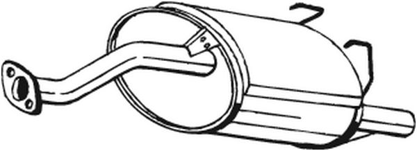 BOSAL Bagerste lyddæmper 163203 for HONDA
