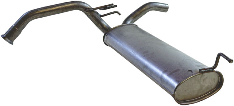 BOSAL Bagerste lyddæmper 135247 for PEUGEOT TOYOTA
