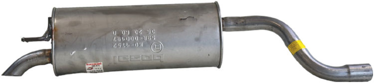 BOSAL Bagerste lyddæmper 165075 for HYUNDAI