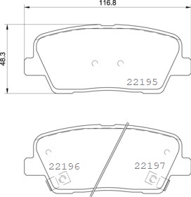 BREMBO Bremseklodser p30105 for HYUNDAI KIA