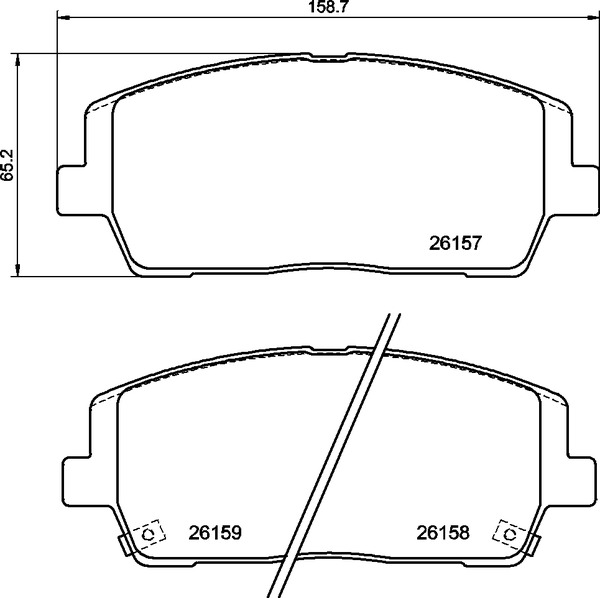 BREMBO Bremseklodser p30116 for KIA HYUNDAI