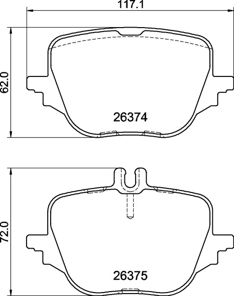 BREMBO Bremseklodser p50169 for MERCEDES-BENZ