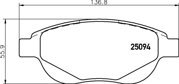 BREMBO Bremseklodser p61137 for CITROËN PEUGEOT