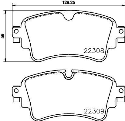 BREMBO Bremseklodser p85154nx for AUDI VW AUDI (FAW)
