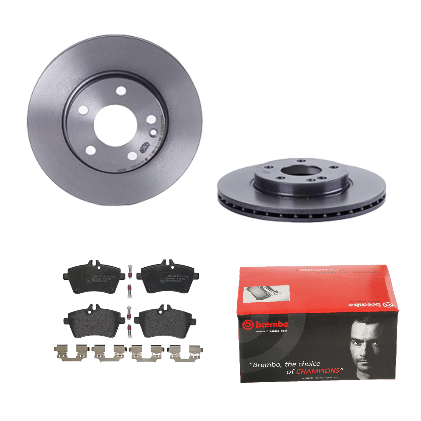 BREMBO Bremsesæt, skivebremser 142055107 foraksel indvendig ventileret 276mm 22mm for MERCEDES-BENZ