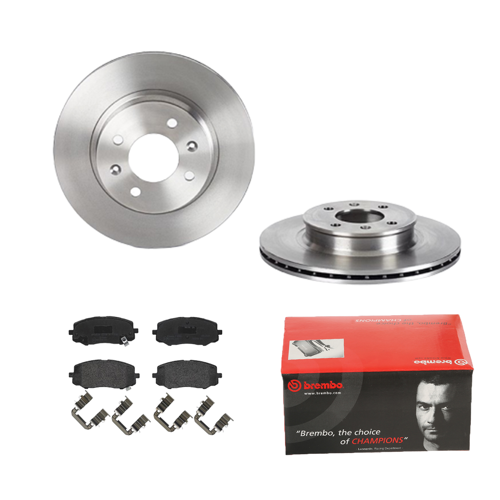 BREMBO Bremsesæt, skivebremser 142055816 foraksel indvendig ventileret 256mm 18mm for KIA HYUNDAI