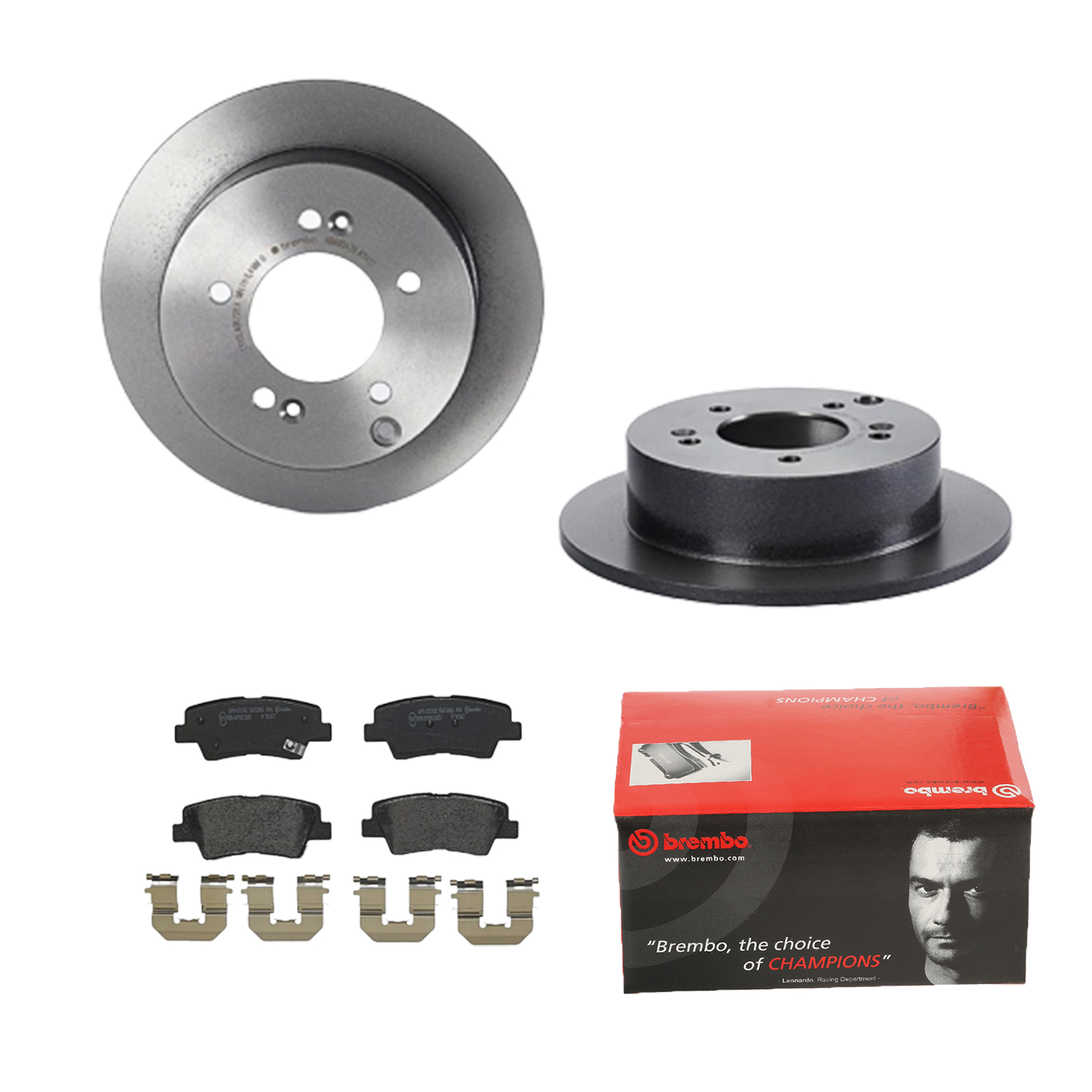 BREMBO Bremsesæt, skivebremser 142055151 bagaksel fuld 262mm 10mm for GEELY KIA (DYK) HYUNDAI CHANGAN KIA HYUNDAI (BEIJING) SSANGYONG