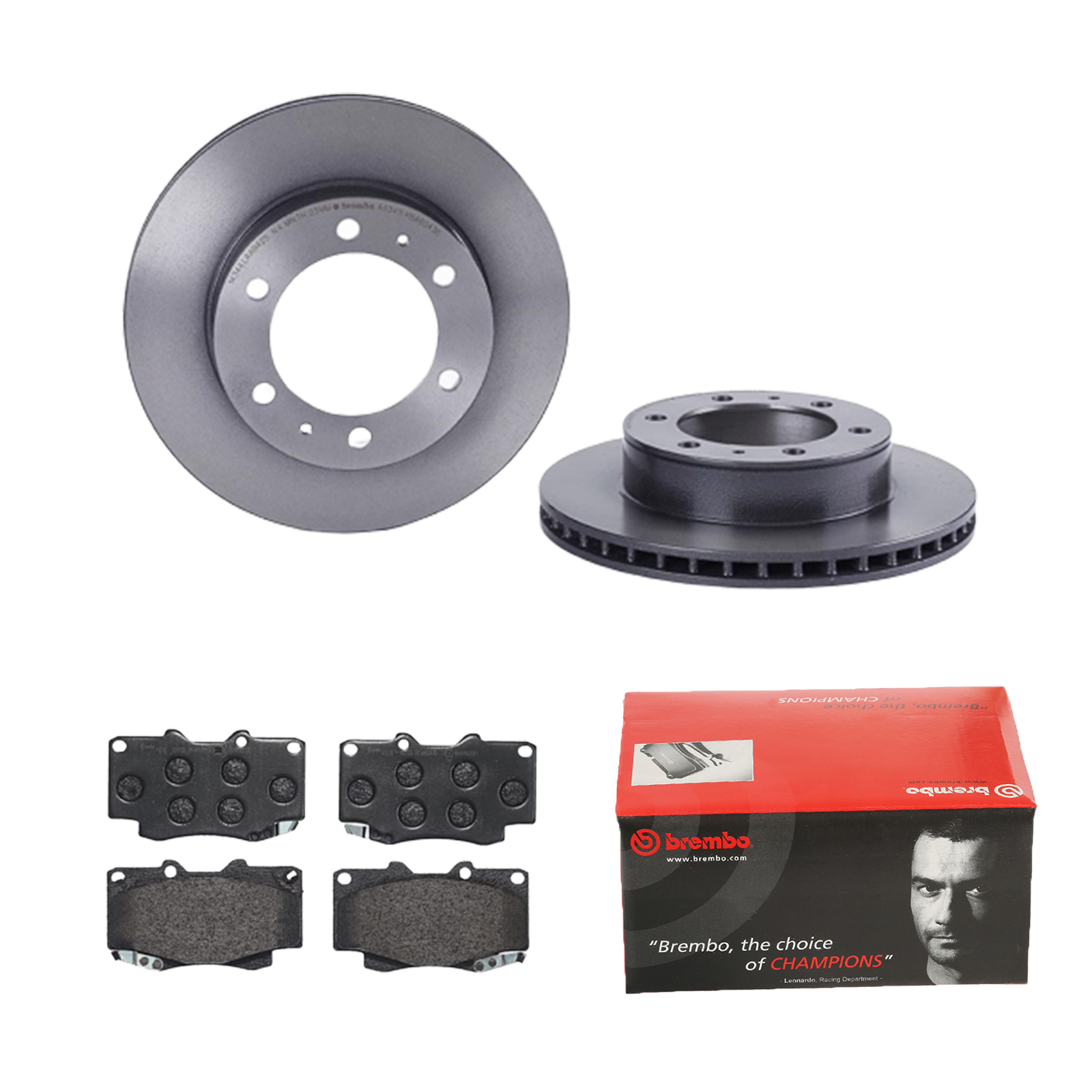 BREMBO Bremsesæt, skivebremser 142057622 foraksel indvendig ventileret 297mm 25mm for TOYOTA