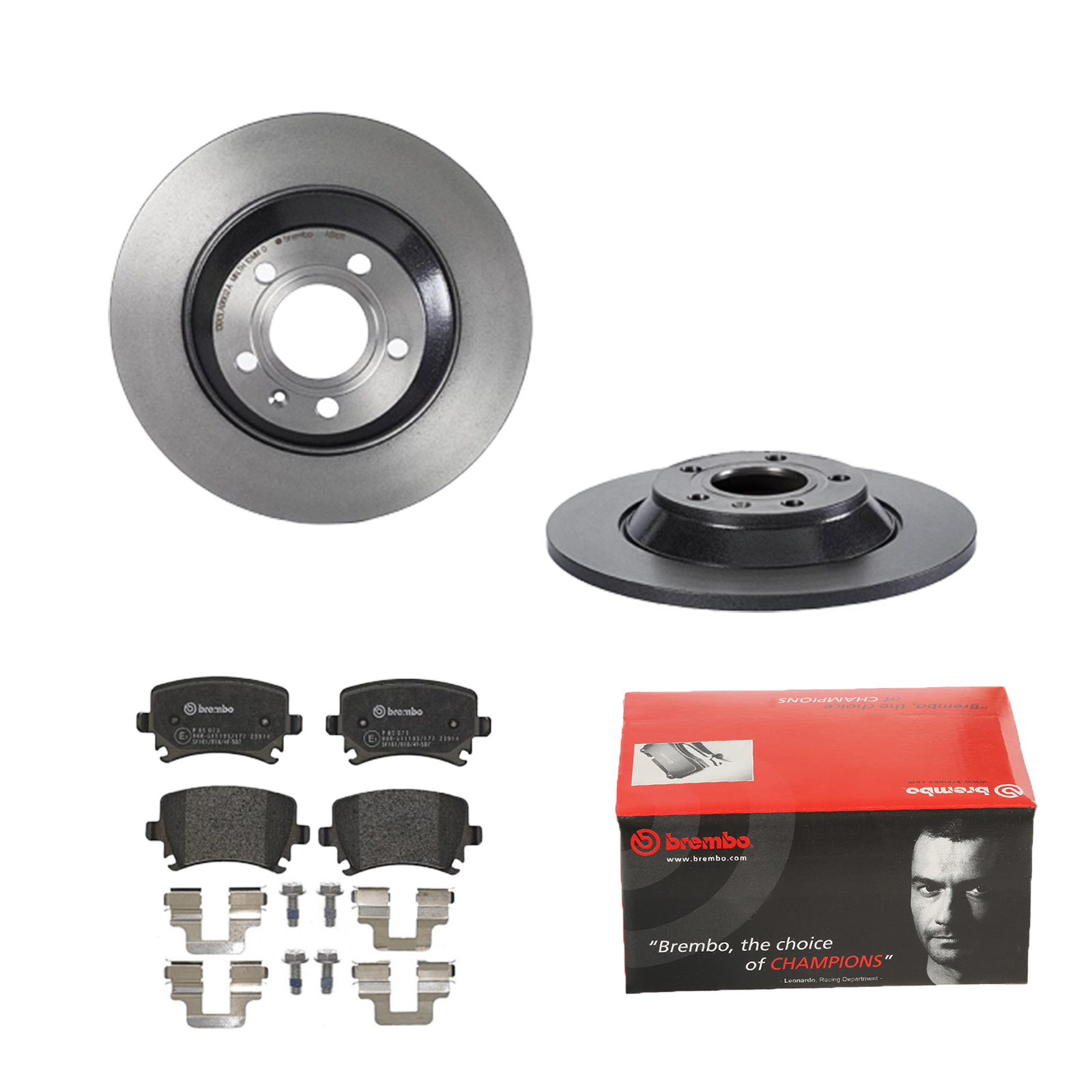BREMBO Bremsesæt, skivebremser 142053513 bagaksel fuld 302mm 12mm for SKODA VW AUDI SEAT VW (FAW) AUDI (FAW)