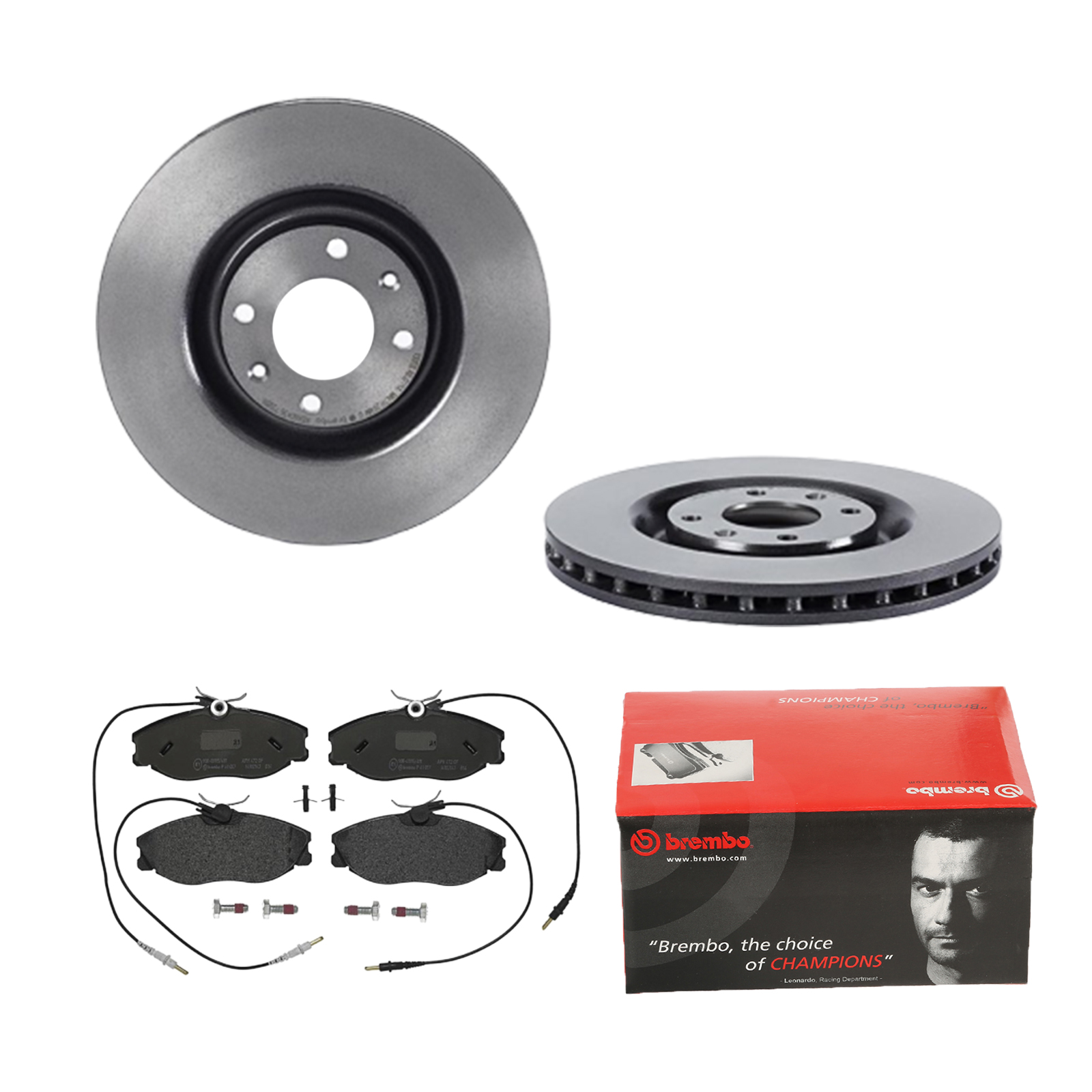 BREMBO Bremsesæt, skivebremser 142055291 foraksel indvendig ventileret 305mm 28mm for CITROËN PEUGEOT