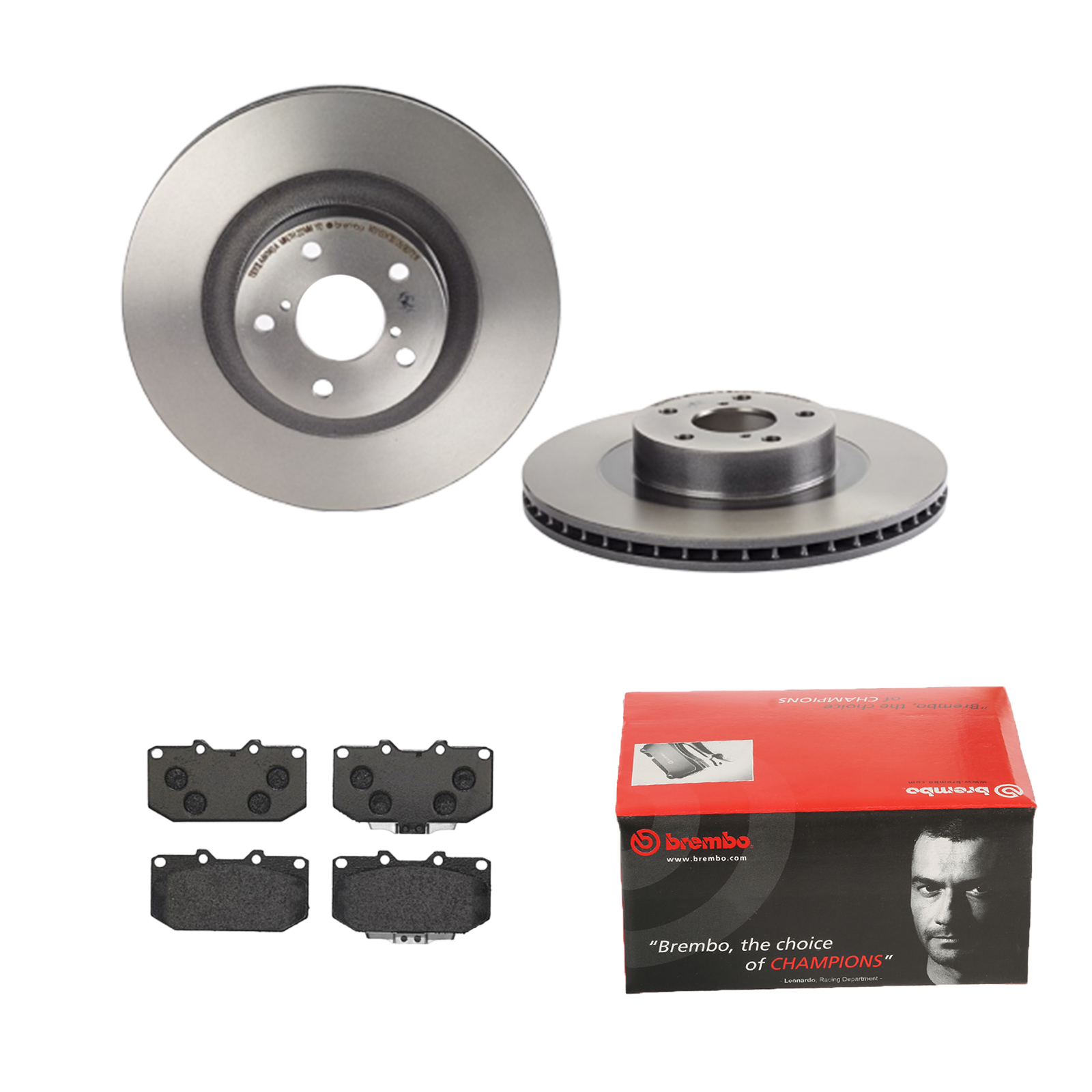 BREMBO Bremsesæt, skivebremser 142055310 foraksel indvendig ventileret 293mm 24mm for TOYOTA SUBARU NISSAN