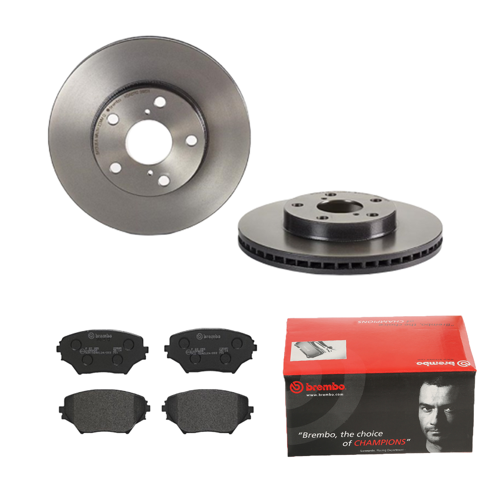 BREMBO Bremsesæt, skivebremser 142055312 foraksel indvendig ventileret 275mm 25mm for TOYOTA