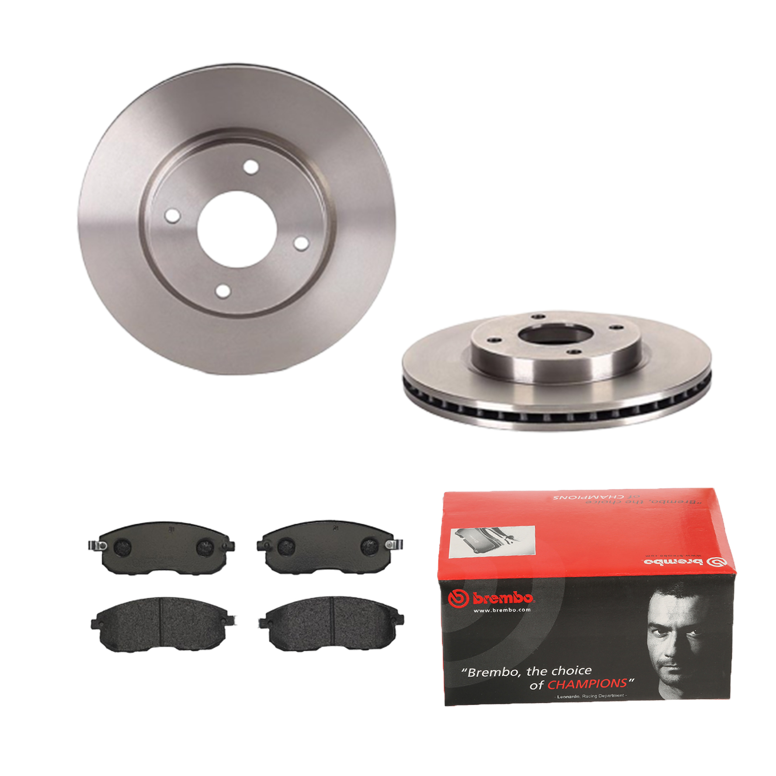 BREMBO Bremsesæt, skivebremser 142055455 foraksel indvendig ventileret 280mm 24mm for NISSAN INFINITI NISSAN (DFAC) RENAULT