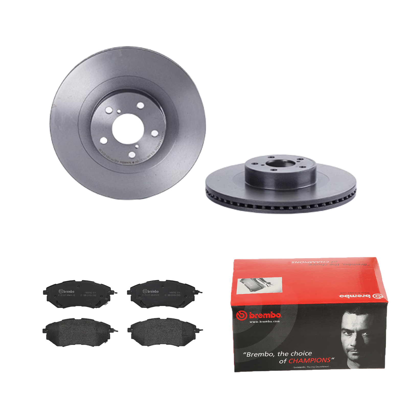 BREMBO Bremsesæt, skivebremser 142056456 foraksel indvendig ventileret 293mm 24mm for SUBARU TOYOTA