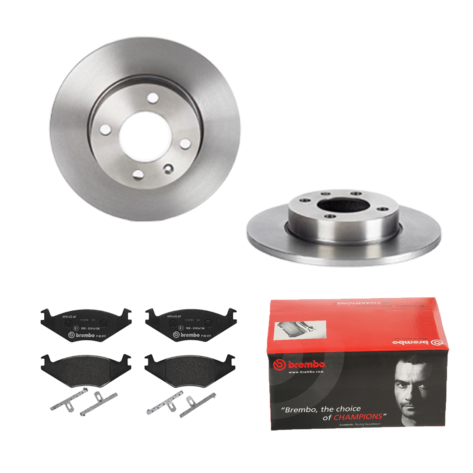 BREMBO Bremsesæt, skivebremser 142054623 foraksel fuld 239mm 10mm for AUDI VW