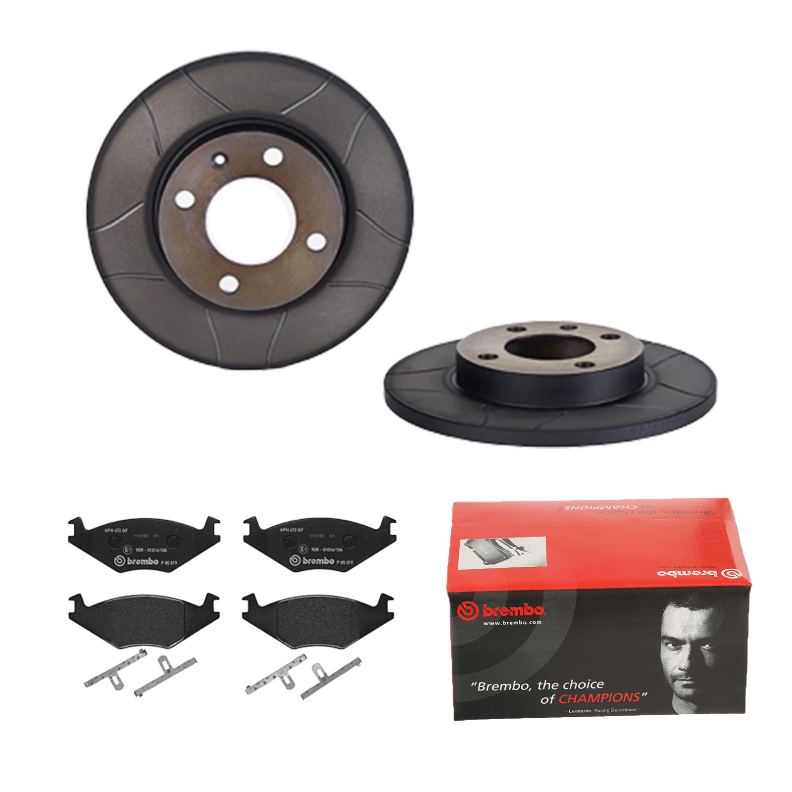 BREMBO Bremsesæt, skivebremser 142054626 foraksel lukket 239mm 12mm for AUDI VW SKODA