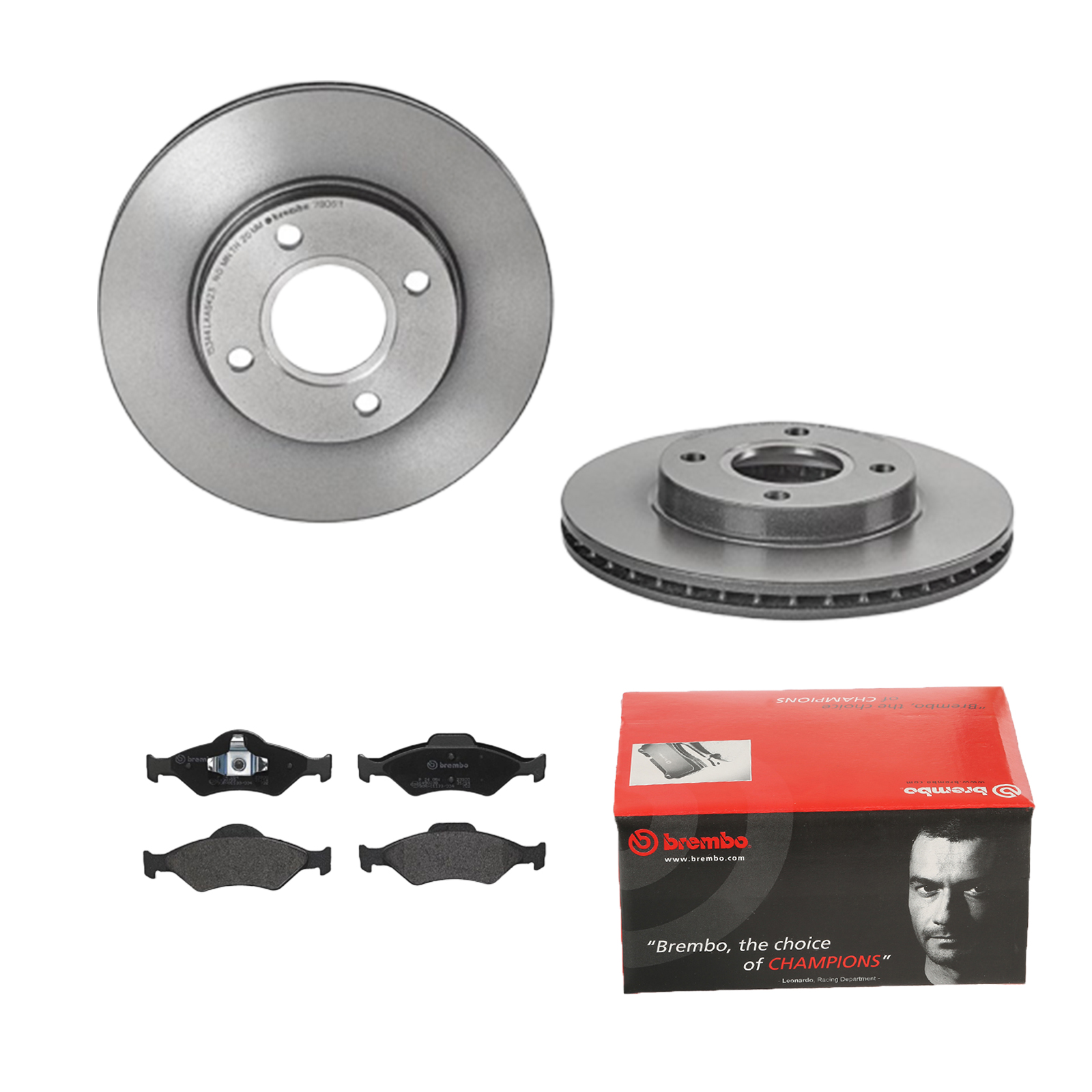 BREMBO Bremsesæt, skivebremser 142054682 foraksel indvendig ventileret 258mm 22mm for FORD MAZDA