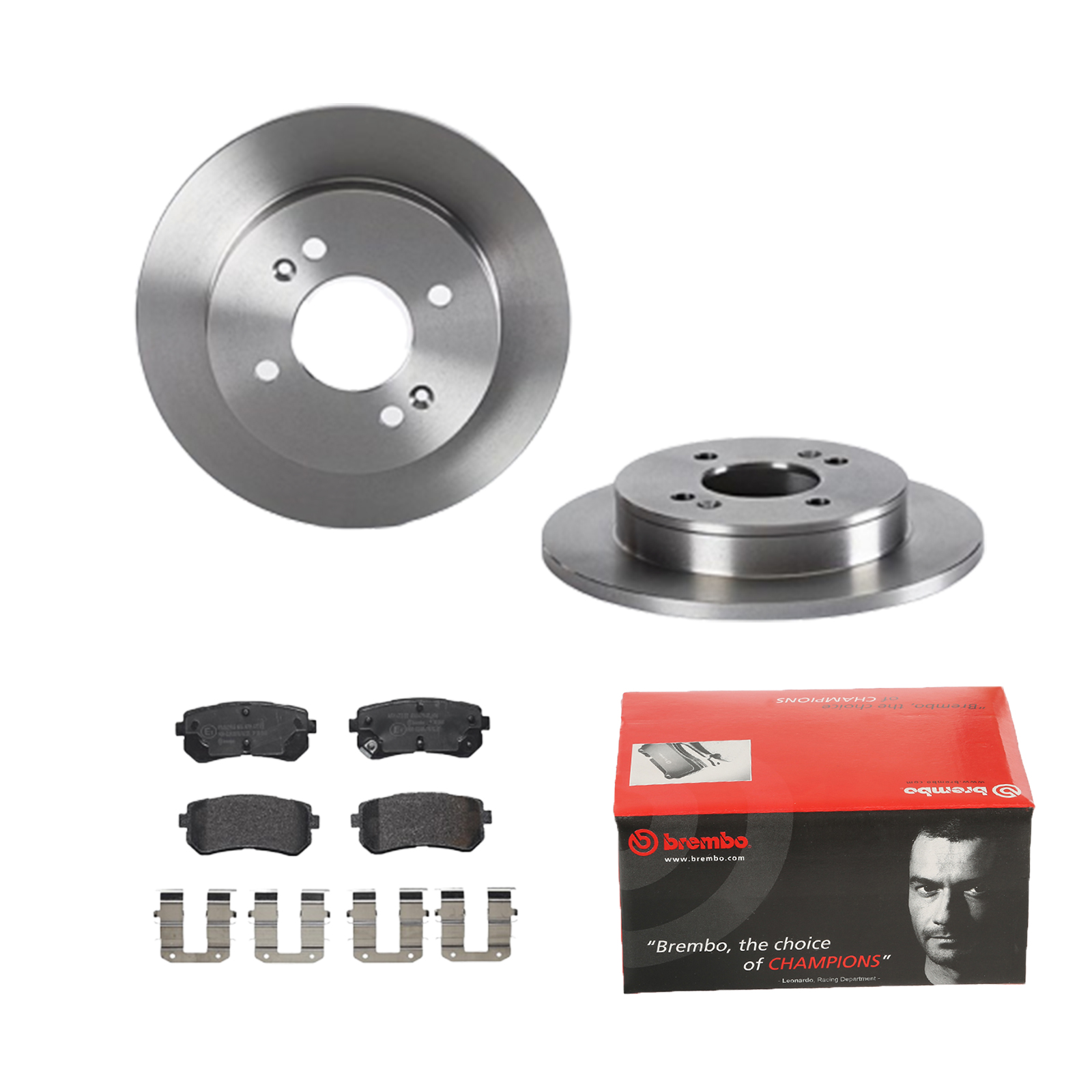 BREMBO Bremsesæt, skivebremser 142056597 bagaksel fuld 234mm 10mm for HYUNDAI HYUNDAI (BEIJING) KIA (DYK) KIA