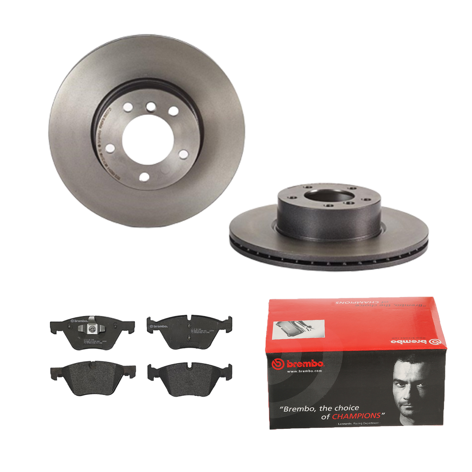 BREMBO Bremsesæt, skivebremser 142054707 foraksel indvendig ventileret 312mm 24mm for BMW