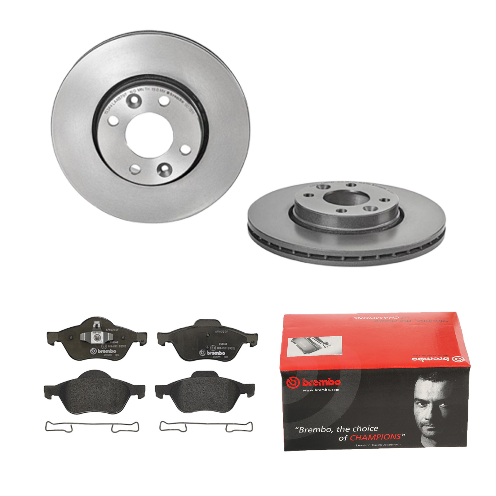 BREMBO Bremsesæt, skivebremser 142054746 foraksel indvendig ventileret 260mm 22mm for NISSAN RENAULT