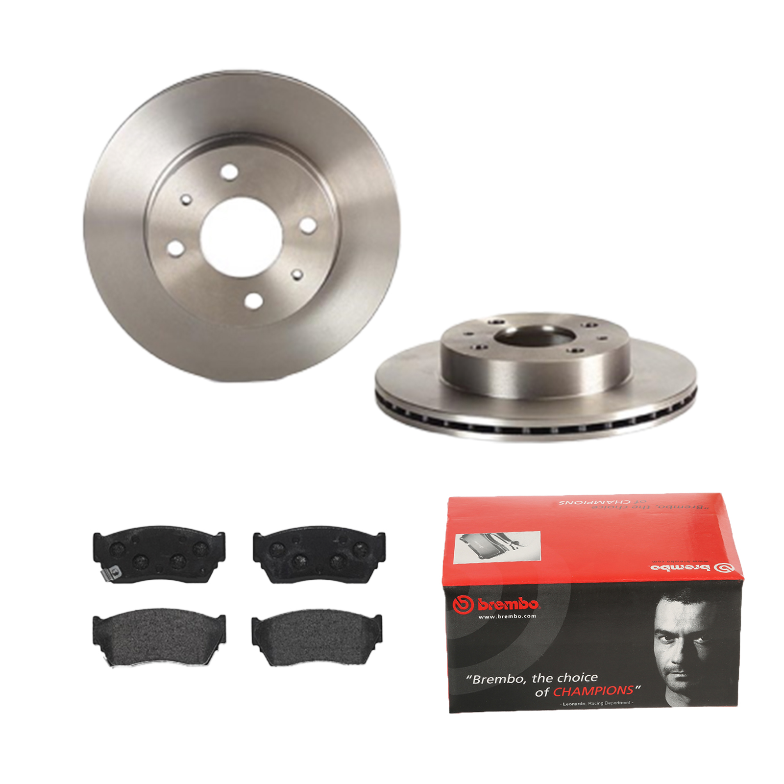 BREMBO Bremsesæt, skivebremser 142057268 foraksel indvendig ventileret 240mm 18mm for NISSAN MAZDA