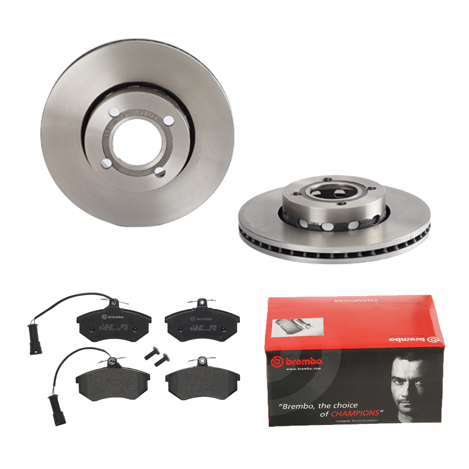 BREMBO Bremsesæt, skivebremser 142057333 foraksel indvendig ventileret 276mm 25mm for ZHONGHUA (BRILLIANCE) SKODA AUDI SEAT CHERY