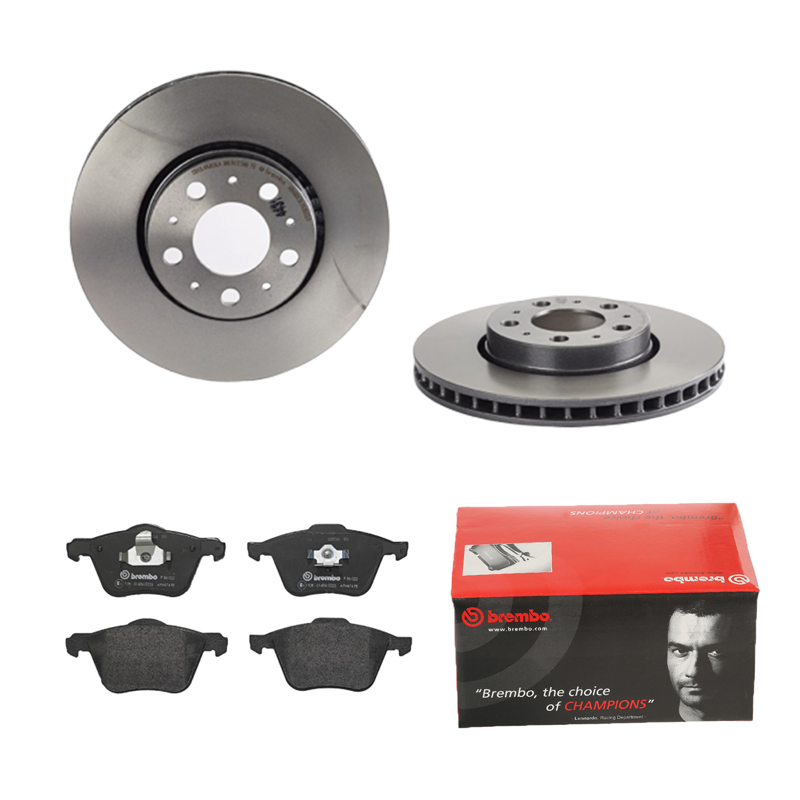 BREMBO Bremsesæt, skivebremser 142056149 foraksel indvendig ventileret 286mm 26mm for VOLVO