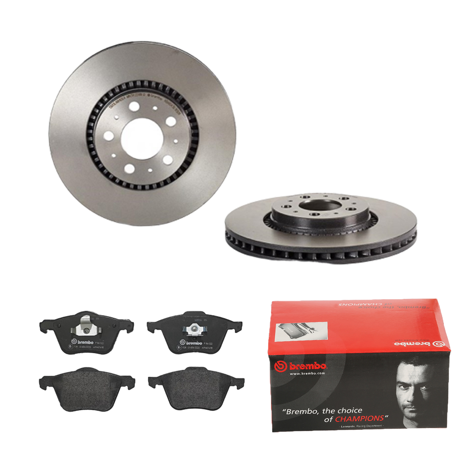 BREMBO Bremsesæt, skivebremser 142056170 foraksel indvendig ventileret 305mm 28mm for VOLVO