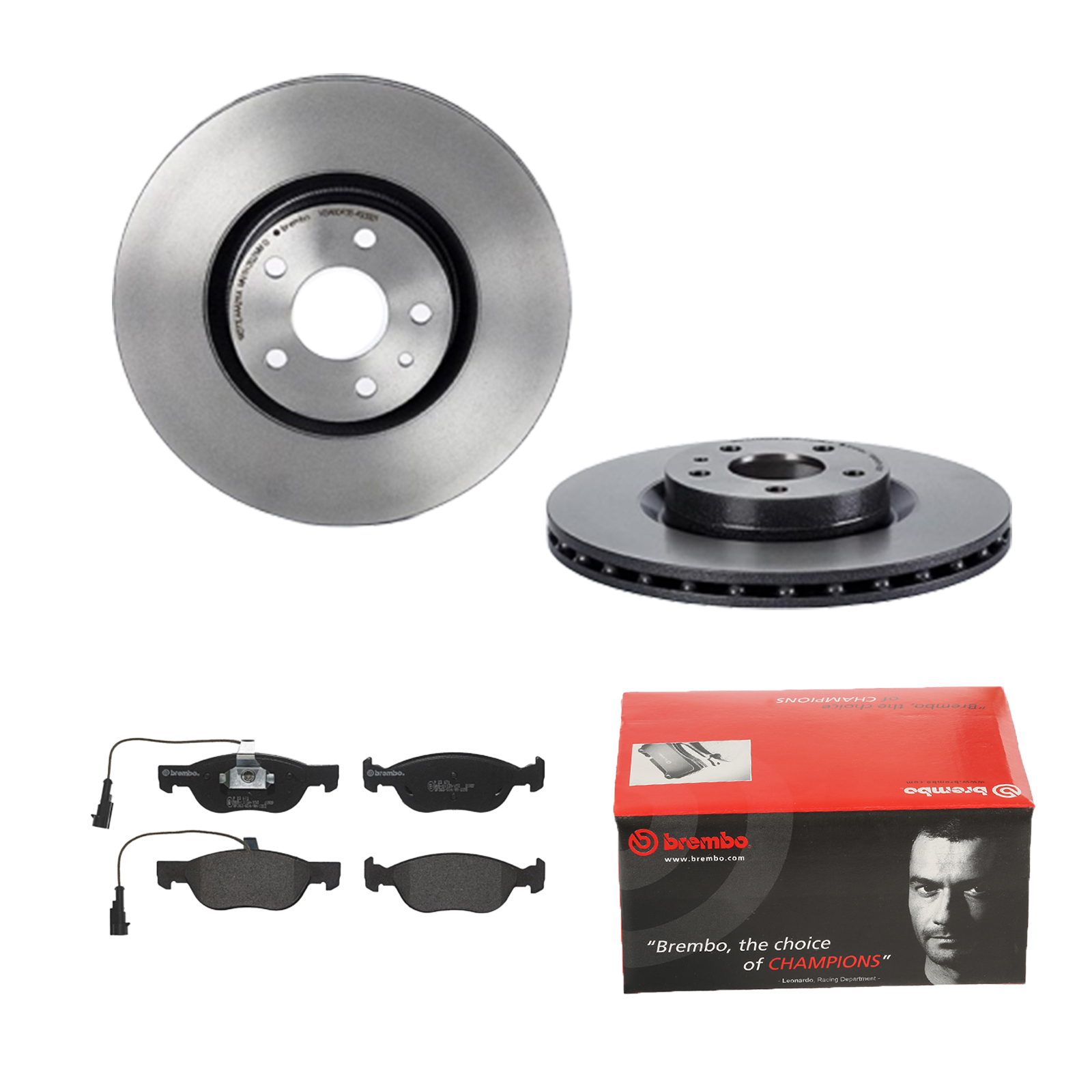 BREMBO Bremsesæt, skivebremser 142056314 foraksel indvendig ventileret 284mm 22mm for OPEL ALFA ROMEO FIAT