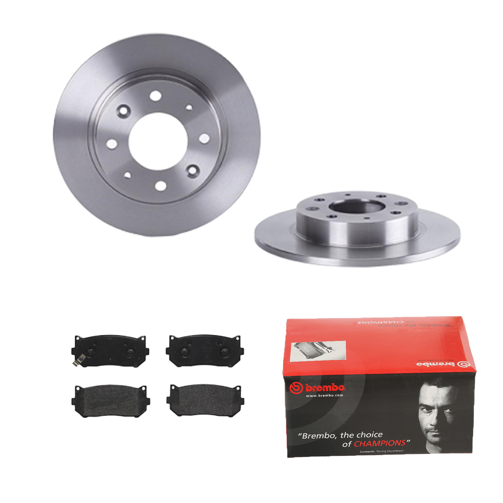 BREMBO Bremsesæt, skivebremser 142056300 bagaksel fuld 261mm 10mm for KIA